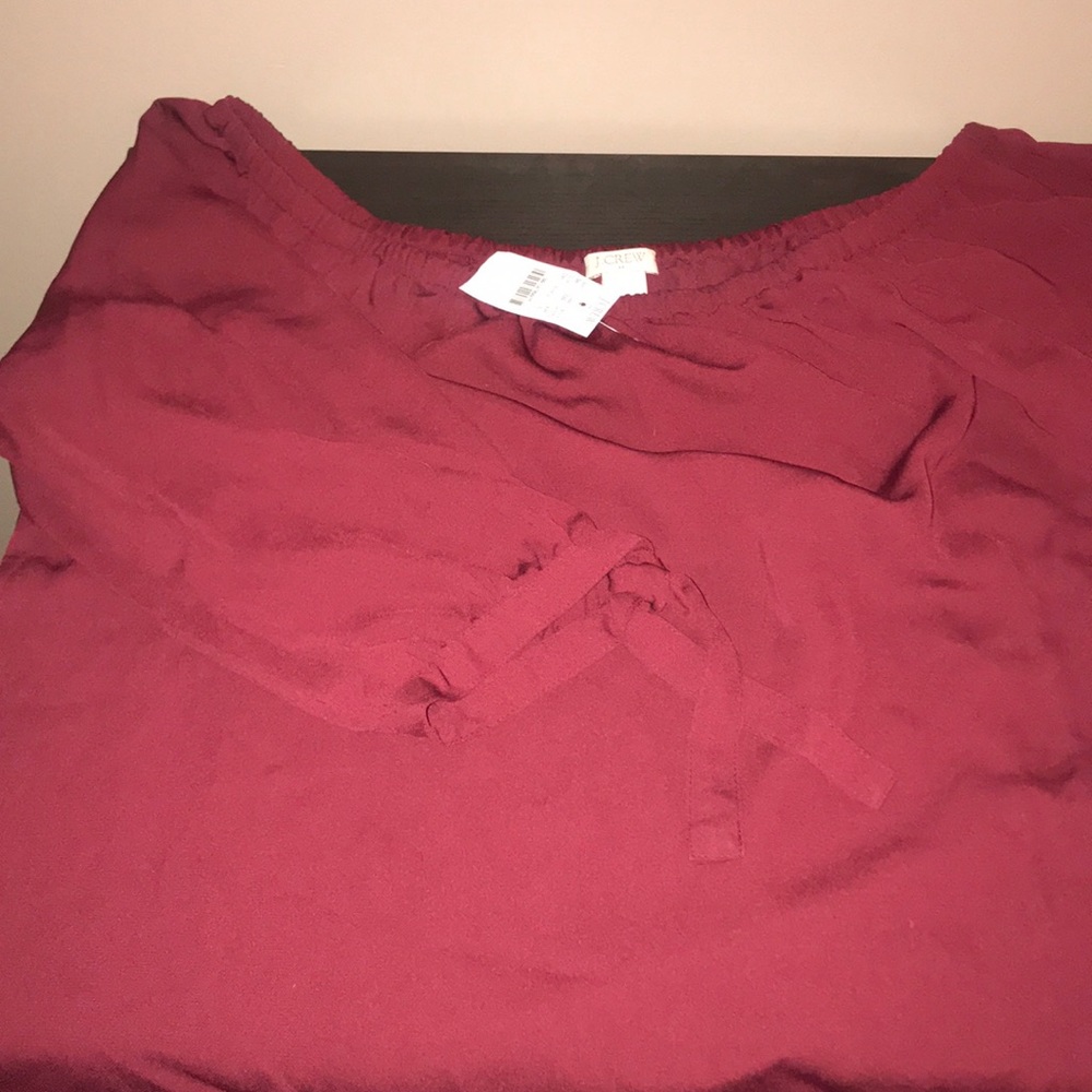 Jcrew factory off the shoulder shirt